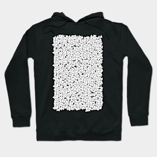 Dazzling Black and White Triangle Pattern Hoodie